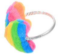 VILLCASE Orejeras de Corazón de Felpa Cálidas para Niña, Cubiertas Cómodas a Prueba de Viento, Protección Auditiva para Invierno, Diseño Colorido y Suave para Actividades al Aire Libre