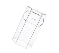 VILLCASE Organizador de Cosméticos Transparente de Acrílico Bote para Brochas de Maquillaje Hexagonal Tapa Antidespolvante y Bolsa de Perlas Blancas Resistente al Agua y Anticorrosión