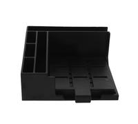 VILLCASE Organizador de Notas y Dispensador Multifuncional Adhesivas Negro de Plástico con Diseño Estable y Forma Retro Soporte Práctico para Apuntes para Oficina y Hogar