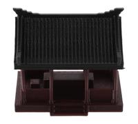 VILLCASE Pabellón Decorativo de Paisaje en Miniatura, Estatua de Pagoda, Marrón, Plástico, Decoración Versátil y Estética, para Bonsái y Micro Paisaje, para Salas de Terapia y Modelos