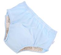 VILLCASE Pantalones Urinarios Lavables para Adultos L Azul, Pañal Antifugas Reutilizable de Algodón 100% para Personas Mayores Incontinencia, Ropa Interior Cómoda y Transpirable