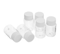 VILLCASE para Almacenamiento Portátil de Plástico Transparente de 30ml con Tapa Hermética de Medicamentos y Muestras Líquidas