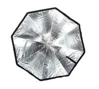 VILLCASE Paraguas Softbox Octagonal para Fotografía con Diseño Ribs Duraderos y Difusor para Luz LED y Flash Portátil y de Almacenar