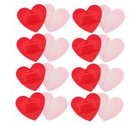 VILLCASE Parches Adhesivos Forma de Corazón Rojo, 20 Unidades, Transpirables y Flexibles para Cuidado de Heridas Adultos, Suministros Decorativos y Adaptables para Primer Auxilio