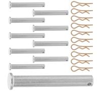 VILLCASE Pasadores de Fijación para Andamios 10 Piezas, Pasador de Bloqueo Abierto con Orificio, Acero Galvanizado Diámetro 10 Mm Longitud 70 Mm, Accesorios para Montaje y Anclaje