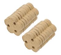 VILLCASE Pasteles Chinos de Moxa sin Humo 20 Piezas Tres Agujeros en Forma de Flor para Terapia de Calor, Bloques de Acupuntura Tradicionales para Cuidado Corporal y Relajación en Salones