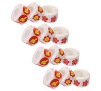 VILLCASE Pegatinas de Recompensa para Estudiantes 12 Rollos Autoadhesivas Dibujos Animados de Flores y Pulgar Pegatinas Motivacionales para Jardín de Infantes Incentivos para Eventos