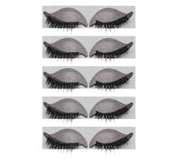 VILLCASE Pegatinas para Pestañas y Sombras de Ojos 5 Pares para Mujer Adhesivas y Precortadas Diseño Ligero y Transpirable Maquillaje Rápido para Fiestas y Uso Diario