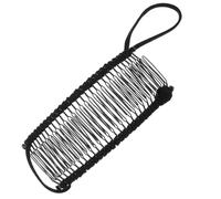 VILLCASE Peine Lateral Cabello Tipo Banana Negro de 30 Dientes Pinza Cabello para Mujer Herramienta de Peinado Diaria del Rostro