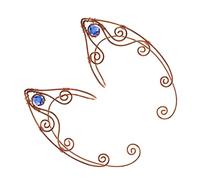 VILLCASE Pendientes de Oreja sin Perforación Clip, Puños de Oreja de Hada Vintage, Ligeros y Cómodos, para Mujer y Niña, Accesorios de Cosplay, Diseño Manual,