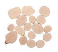 VILLCASE Pequeñas Piezas de Madera Natural sin Terminar para Manualidades Rodajas para Proyectos Diy Decoración de Bodas Trabajos Escolares y Artes