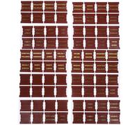 VILLCASE Pestañas de Índice para de Cuero Marrón, 10 Hojas 80 Etiquetas para Libros Bíblicos, Fuente Fácil de Leer para Estudio