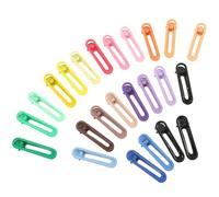 VILLCASE Pinzas Cabello Antideslizantes 24 Unidades, Set de Horquillas Ovaladas Básicas en Colores Degradados, Tamaño Mediano, Accesorios Ligeros para Niñas y Uso Diario