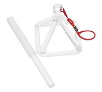 VILLCASE Pirámide Musical de Cuarzo 3 Pulgadas Soporte y Vara de Percusión, Juego de 2 Piezas para Meditación y Terapia de Sonido, Decoración para Altar y Bienestar Estilo Estilo Aleatorio