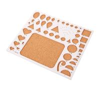 VILLCASE Plantilla de Quilling de Papel Tablero de Corcho y Plástico Reutilizable, Herramienta Cómoda para Manualidades DIY y Molde para Enrollar Flores de Papel