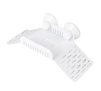 VILLCASE Plataforma Flotante para Tortugas Escalera, Plástico Blanco | Dos Ventosas, Caja de Comida Incluida, para Acuario, Decoración de Terrario y Apoyo al Ascenso