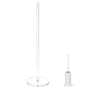 VILLCASE Portarrollos de Papel Higiénico Soporte Estructura Estable de Acrílico Blanco Adecuado para y Salas de