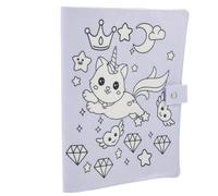 VILLCASE Protector de Libros Escolares de Tela Lavable A5 Diseño Decorativo de Gato, Funda para Libros Resistente y Reutilizable Estudiantes