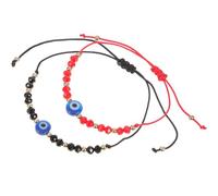 VILLCASE Pulsera Ojo Trenzada para Pareja Pulsera de Hilo de Ojo Malvado para Mujer Decoración Muñeca