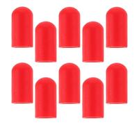 VILLCASE Puntas de Silenciador de Silicona Protección Eficaz 10 Piezas Instalación Sencilla, Accesorio Adecuado para Baquetas Rojas para Baquetas para Práctica de Batería