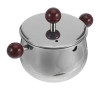 VILLCASE Recipiente de Acero Inoxidable con Colador de Malla Fina y Tapa para Grasa de Cocina Capacidad 700ml, Almacenamiento Portátil y Sellado de Frescura para Uso Doméstico
