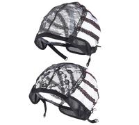 VILLCASE Redes Elásticas Para Pelucas 4 Piezas Talla Única Malla Transpirable Ajustable Unisex Para Cuidado Del Cabello y Elaboración De Pelucas