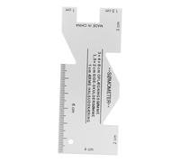 VILLCASE Regla de Costura de Aluminio Marcaciones Fáciles de Leer y Alta Precisión para Manualidades DIY y Patchwork en Aleación de Aluminio Plateada