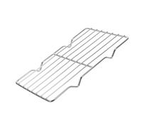 VILLCASE Rejilla de Parrilla Práctica de Acero Inoxidable 35X24 CM, Malla para Cocción en Barbacoa y Asador Exterior, Incluye Trampa de Grasa para Carne y Verduras