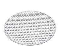 VILLCASE Rejilla de Parrilla Redonda de Acero Inoxidable Resistente para Barbacoa Interior Diseño de Malla que Permite Paso de Humo para Verduras y Pescado