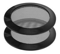VILLCASE Rejillas Metálicas Negras para Altavoces de Coche de 4 Pulgadas, Cubiertas Protectoras de Rejilla para Subwoofer, 2 Piezas, Protección Resistente para Parlantes Automotrices