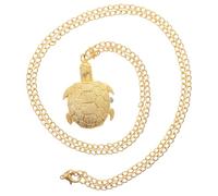 VILLCASE Reloj de Bolsillo Vintage de Tortuga Dorada en Aleación, Reloj de Cuarzo Retro Portátil Cadena, Diseño Retro Clásico para Obsequio y Uso Diario
