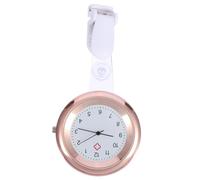 VILLCASE Reloj de Enfermera para Mujer Reloj de Enfermera Colgante Simple de Aleación de Aluminio Clip-on Preciso Dorado para Doctoras en Hospitales y Áreas Médicas