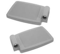 VILLCASE Reposapiés para Silla de Ruedas 2 Piezas Gris Resistente y Estable, Material Duradero, Diseño Compacto, Adecuado para Personas Mayores y Uso en Movilidad Diaria
