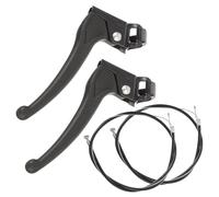 VILLCASE Repuesto de maneta de freno para silla de ruedas, palanca metálica antideslizante con cable, freno manual para personas mayores, uso en casa y viajes al aire libre, 1 set