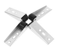 VILLCASE Rodillos Guía para Puertas Corredizas de Armario, Poleas Silenciosas de Plástico Reforzado, Sistema de Soporte Vertical Micro, Ruedas Negras Tornillos, Kit 4 Piezas para Muebles