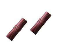 VILLCASE Rollo De 2 Piezas Titular De La Pluma Bolígrafos + Lápiz Bolsa De Lápiz Retro Bolsa De Pluma Retro Bolsas De Pluma Bolso De La Pluma Cartuchera Caja De La Pluma Estuche Rojo
