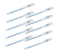 VILLCASE Rotuladores de Posicionamiento Impermeables para Tatuajes Bolígrafos Portátiles para Cejas Color Azul Paquete de 10 Unidades para Marcado Preciso Estética y Cirugía