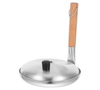 VILLCASE Sartén Japonesa para Comida de Familia con Mango Vertical y Control de Calor Preciso, Cacerola de Aluminio y Madera para Cocina Creativa y Saludable