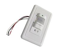 VILLCASE Sensor de Movimiento Infrarrojo para Techo Interruptor con Detección Corporal Inteligente Ajustable para Lámparas LED y Fluorescentes Compatible con Estándar Americano para Hogar