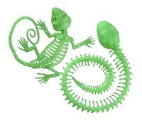 VILLCASE Serpiente de Plástico Luminosa Juguete de Lagarto Simulado Resistente y No se Desgasta para Fiesta de Halloween Adecuado para Decoraciones y Bromas