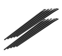VILLCASE Set de 12 Pinceles de Maquillaje Cepillo para Cejas en Ángulo para Ojos Ligero y Cómodo Mango de Madera y Cerdas de Nylon para Uso en Casa