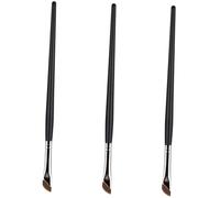 VILLCASE Set de 3 Brochas para Cejas y Corrector Brocha Angular para Delineador de Ojos para Corrector Cerdas Sintéticas de Alta Precisión Mango Ergonómico Adecuado para Maquillaje