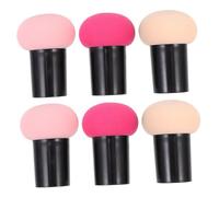 VILLCASE Set de 6 Esponjas Cosméticas Forma de Hongo para Maquillaje Seco y Húmedo Aplicadoras para Base y Sombras de Ojos Colores Piel Rosa Fucsia y Rosa Accesorios Multifuncionales