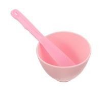 VILLCASE Set de Bol y Varilla para Mascarillas Faciales de Silicona Suave Tamaño Grande Color Rosa Recipiente para Mezclar Mascarillas de Gelatina y Productos de Belleza Accesorio