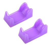 VILLCASE Soporte 2 Piezas para Mango de Pulidora de Uñas Eléctrica de Pvc Blanco Tamaño Pequeño sin Olor Adecuado y Color Aleatorio para Salón Escritorio Profesional