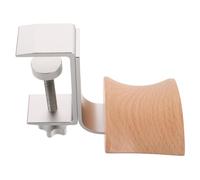 VILLCASE Soporte De Madera para Auriculares Expositor Metálico Individual Organizador De Escritorio Colgador De Auriculares para Guardar y Mostrar Dispositivos De Audio