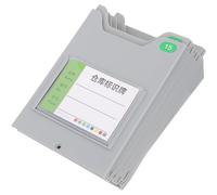 VILLCASE Soporte de Pared para Tarjetas de Información de Almacén, Estante Organizador de Tarjetas 15 Ranuras, Material Resistente para Oficina y Control, Portaetiquetas para Gestión