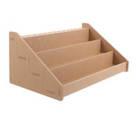 VILLCASE Soporte De Pintura Acrílica Con 15 Compartimentos Organizador De Almacenamiento Para Pinceles Y Botellas Estante Multifuncional Para Escritorio Y Taller De Artistas 12.20X7.28X5.11In