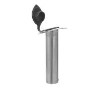 VILLCASE Soporte Empotrado para Cañas de Pescar Marinas de Acero Inoxidable | Montaje Embutido, Ángulo de 15 , con Tapa de Goma y Junta Pvc, Acabado Pulido