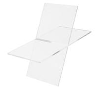 VILLCASE Soporte para de Acrílico Transparente Diseño Práctico y Decorativo Expositor Abierto para Revistas y Adecuado para y Oficina